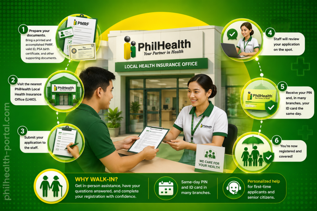 Philhealth walk in resgistration